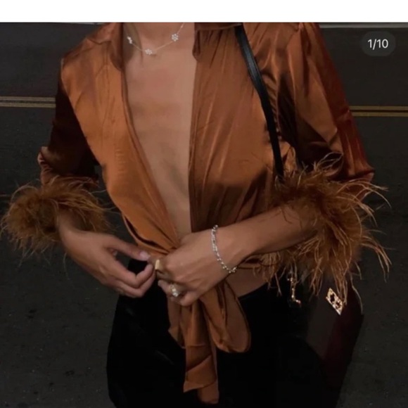 Rumours- Studio 54 Top - S / Chocolate - Picture 2 of 3